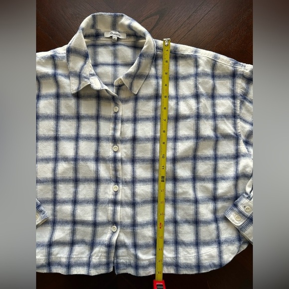 MADEWELL Plaid Button-Up Shirt SIZE L - Picture 5 of 11